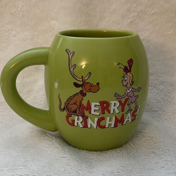 The Grinch and Cindy Lou Who Large Coffee Tea Cup Mug Dr. Seuss Merry Christmas - Picture 1 of 7